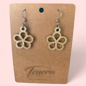 Hand made Wooden earrings Lightweight. Stainless steel hooks.